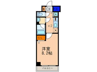 アスヴェル京都二条駅前Ⅱ(305)の物件間取画像